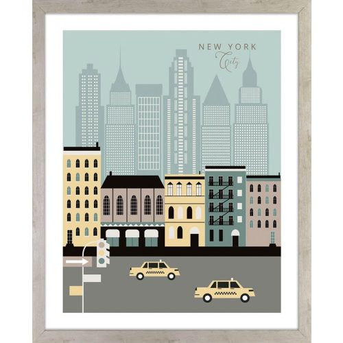 ARS LONGA Obraz New York City graficznie 149-Q-585 Külső méret 43x53