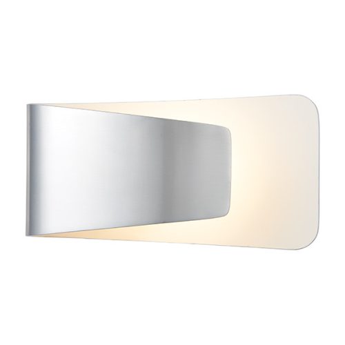 ENDON Jenkins Jenkins 1lt Wall Polished aluminium & white paint 7.84W LED (COB) Warm White - ED-61031