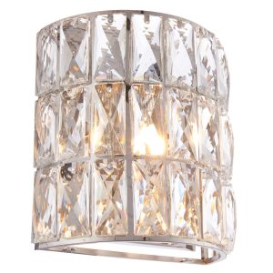 Fali lámpa - ENDON Verina 1lt Wall Clear crystal & chrome plate 3W LED G9 - ED-76515