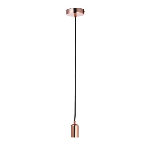 ENDON Studio Studio 1lt Pendant Copper plate 60W E27 GLS - ED-76578