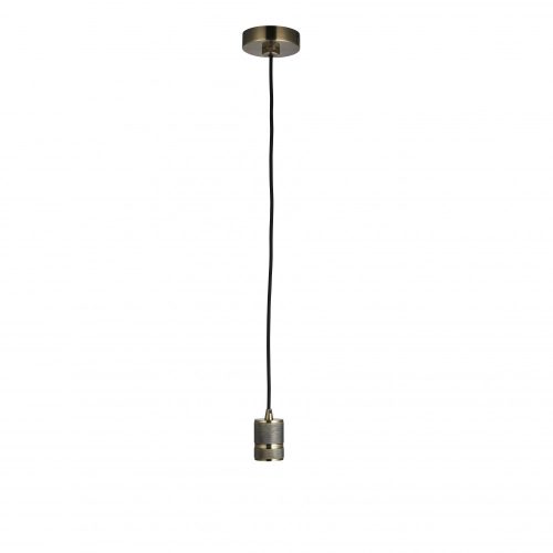 ENDON Urban Urban 1lt Pendant Antique brass plate 60W E27 GLS - ED-76587