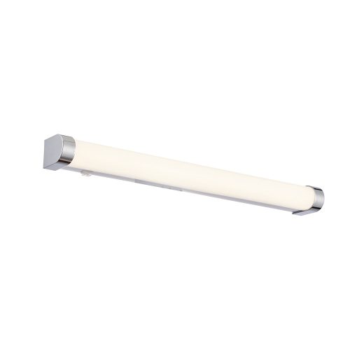 ENDON Moda Moda 1lt Wall White ribbed & chrome effect plastic 15W LED tape module (SMD 2835) Daylight White - ED-76656