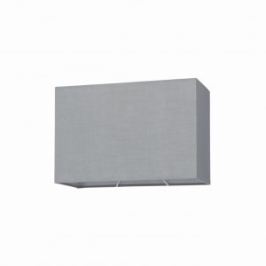 Kiegészítők - ENDON Rectangular 1lt Shade Grey fabric 40W E27 or B22 GLS - ED-77476