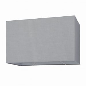 Kiegészítők - ENDON Rectangular 1lt Shade Grey fabric 60W E27 or B22 GLS - ED-77479