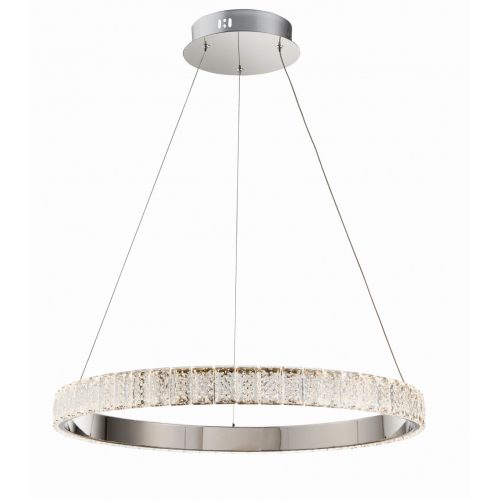 ENDON Celeste Celeste 1lt Pendant Chrome plate & clear crystal 28.5W LED (SMD 2835) Cool White - ED-78702