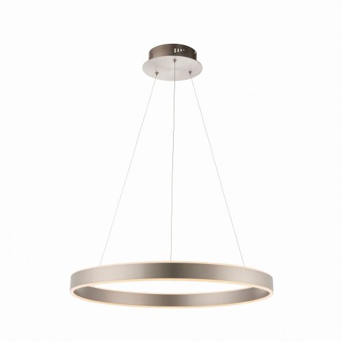 ENDON Gen 1lt Pendant Matt nickel plate & frosted acrylic 42W LED tape module (SMD 2835) Warm White - ED-80572