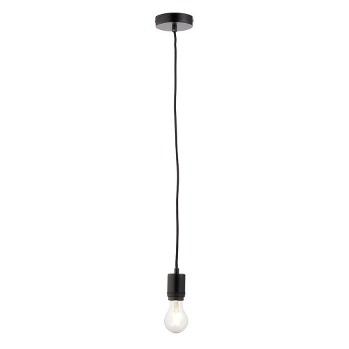 ENDON Studio Studio 1lt Pendant Matt black 40W E27 GLS - ED-80637