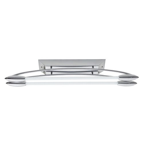 ENDON Harper LED Harper LED 2lt Flush Chrome plate & opal glass 2 x 8W LED T5 - ED-81693