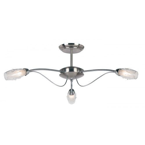 Endon Mercury 3lt semi flush - ED-9009-3SC