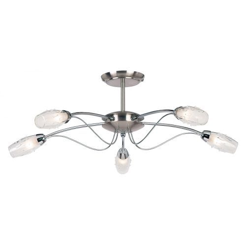 Endon Mercury 5lt semi flush - ED-9009-5SC