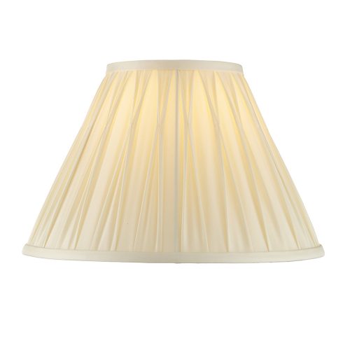 ENDON Chatsworth Chatsworth 1lt Shade Ivory silk 60W E27 or B22 GLS - ED-94352