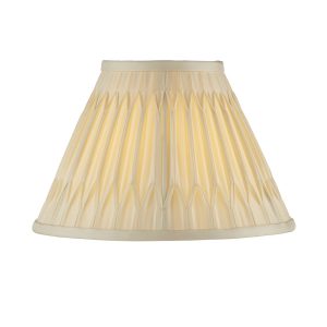 Kiegészítők - ENDON Chatsworth 1lt Shade Ivory silk 60W E27 or B22 GLS - ED-94355