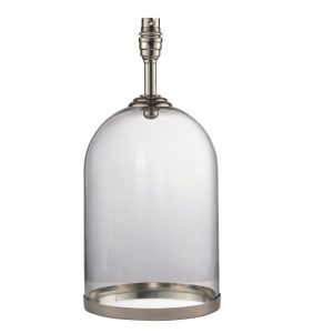 Asztali lámpa - ENDON Dinton 1lt Table Bright nickel plate & clear glass 10W LED E27 - ED-94367