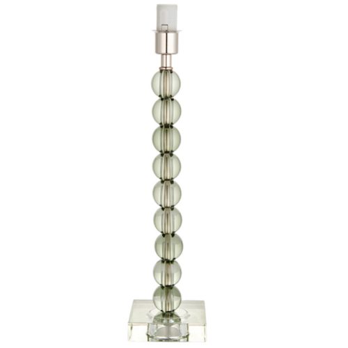 ENDON Adelie Adelie 1lt Table Grey green tinted crystal glass & bright nickel plate 7W LED E14 - ED-98067