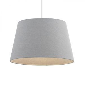 Kiegészítők - ENDON Cici 1lt Shade Grey linen mix fabric 60W E27 or B22 GLS - ED-CICI-16GRY