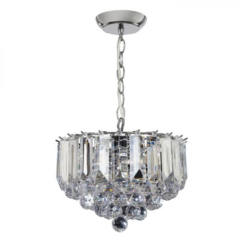 ENDON Fargo Fargo 3lt Pendant Chrome plate & clear acrylic 3 x 7W LED E14 - ED-FARGO-12CH