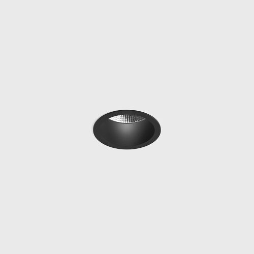 Ceiling recessed luminaire with frame TUB M TRIM, D55mm, H65mm, CREE CXB1512 LED 11W, 1210Lm, 3000K, 50fok, CRI>90, 300mA, IP 44, black color - LTX-01.0599.11.930.BK