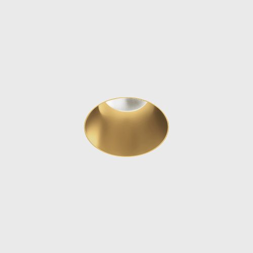 Ceiling recessed luminaire INVISIBLE MINI R, D50mm, h 57mm, CREE 6.3W LED, 350mA, 640LM, 3000K, 55fok, CRI>90, IP 44, brass color - LTX-01.2200.7.930.BR