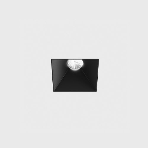 Ceiling recessed luminaire INVISIBLE SQUARE, L82mm, W82mm, H86mm, 9W, 924Lm, 3000K, 50fok, CRI>90, 250 mA, IP 20, black color  - LTX-01.2212.9.930.BK