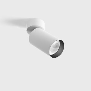 Spot világítás - Surface mounted luminaire TUB M SA 90, D52mm, H140mm, CREE LED 9W, 250mA, 552Lm, 4000K, 50fok, CRI>90, IP20, white color