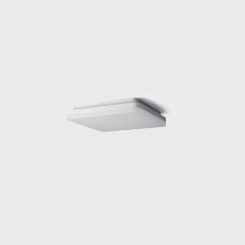 Surface mounted luminaire FLAT S2, 260 x 260mm, h 52mm, LED 24W(1960Lm)/18W(1470Lm)/10W(805Lm), 3000K/4000K, CRI>90, IP54, white color - LTX-02.2626.24.930/940.WH