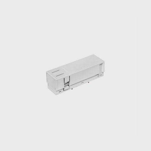 IN_LINE ELECTRICAL JOINT live end for track without cable, L75mm, w25mm, h 24mm, IP 20, white color - LTX-06.SLE00.WH