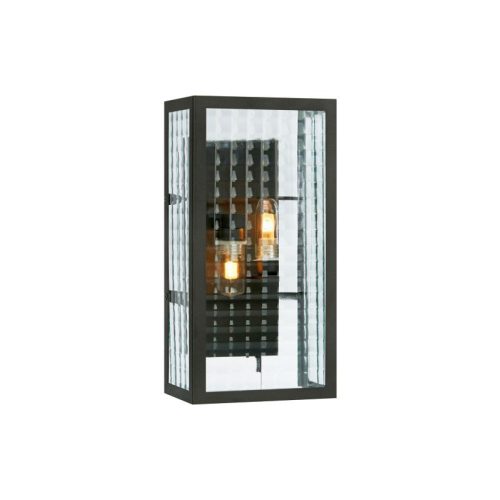 Markslöjd FULHAM Wall 2L Black/Clear IP44 - MS-107182