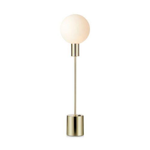 Markslöjd UNO Table 1L 60cm Brass/White - MS-107765