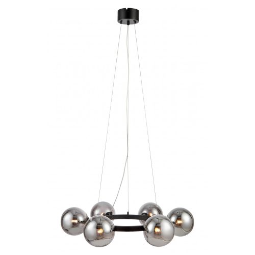 Markslöjd CIRCLE Pendant 6L Black/Smoke - MS-108051