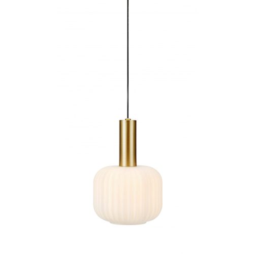 Markslöjd SOBER Pendant Small 1L Brushed Brass/White - MS-108123