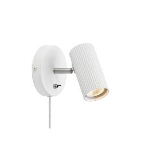 Kategória nélkül - Markslöjd COSTILLA Wall 1L White/Satin Nickel - MS-108460