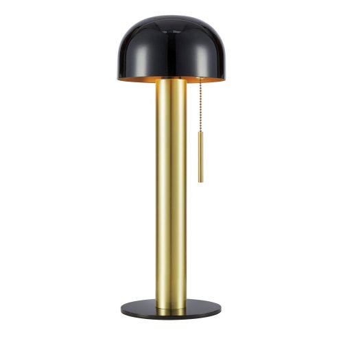 Markslöjd COSTA Table 1L Black/Brushed brass - MS-108576