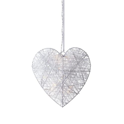 Markslöjd SIA Heart 25cm 10L LED White Metal LED 10 metal 4,5V