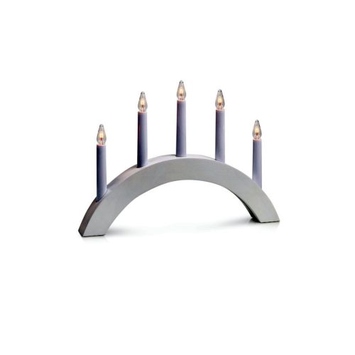 Markslöjd ATLE Wooden candlestick White  E10 5x3W wood 40x28cm