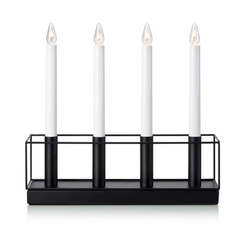 MARKSLÖJD KIRUNA Candlestick 4L Black