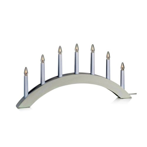 Markslöjd ATLE Candlestick 7L Wood White E10 7x3W wood 40x28cm