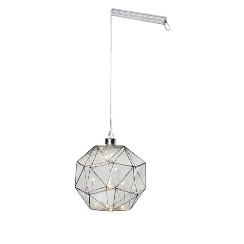 Markslöjd ASPLIDEN Pendant 15cm 20L B/O Smoke LED 20x0,06W glass 17x17cm