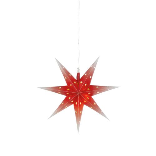 Markslöjd NICOLAS 2D Star 45cm Red/White tips IP44 DIOD/LED 12 PLASTIC 4.5V