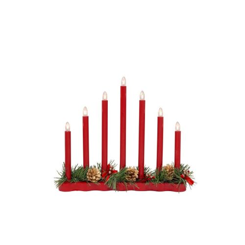 Markslöjd HOL Candle light 7L Red E10 7 plastik 34V