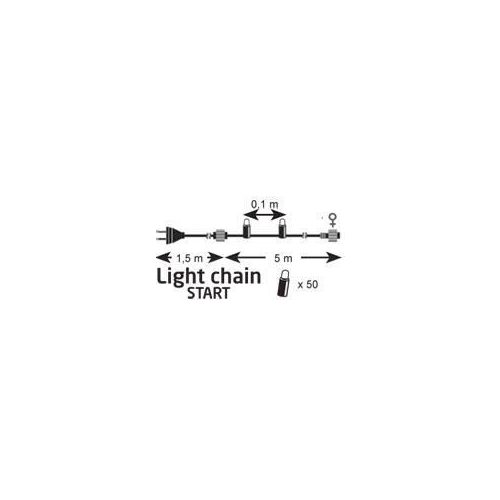 Markslöjd CHRISSLINE Microlight Light chain 50L Start  50