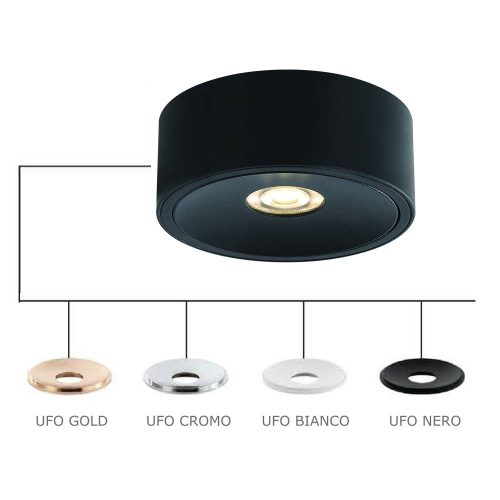 ORLICKI Neo Nero Slim Led / Ufo Nero * 1x10W LED 3000K 230V - OR-OR82357