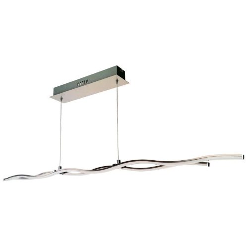 REALITY Wave Line Pendant lamp LED satin nickel L:100cm*H120cm Metal: alu. Shade Acrylic20W 1600Lm 3000K.