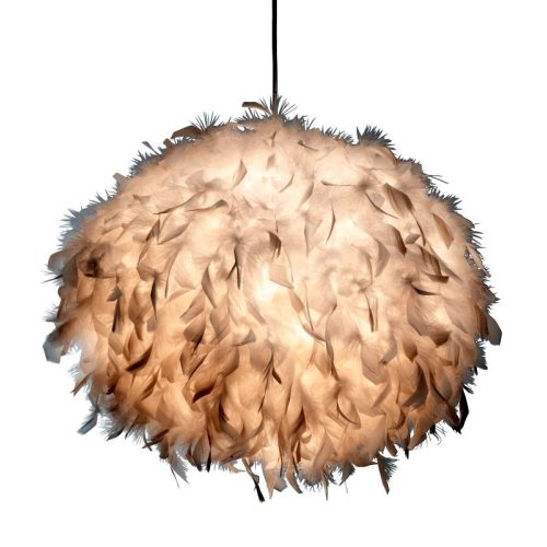 REALITY Ducky 3LT Pendant lamp 40*40cm H120cm Metal: white Shade duck feathers1xE27 40W bulb excl.