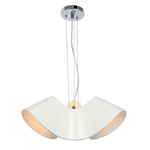 REALITY Catalina 3LT Pendant lamp 40*40cm H120cm Metal: white Shade: hard plastic3xE27 60W bulb excl. - REAL-328603-01