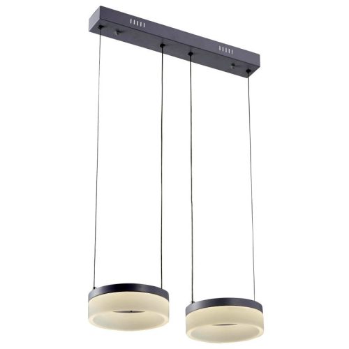 REALITY Nicki Pendant lamp 24 W LED whitelamp Dia.200mmcanopy:500*70*40mm total H1000mmacrylic+metal - REAL-330202-01