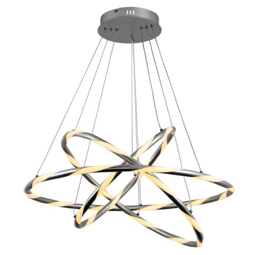 REALITY Twister Pendant lamp LED D75*H120cm Metal: alu. Shade Acrylic12+18+30W 4800Lm 3000K.