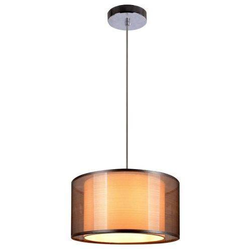 REALITY Martina 1-LIT PENDANT LAMPW/230V 50Hz E27*1(W/O BULB)W/SIZE:D300 MMW/CHROME + GREY SHADE FINISHW/BASE SIZE:D100MM