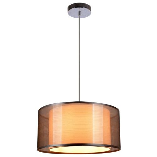 REALITY Martina 1-LIT PENDANT LAMPW/230V 50Hz E27*1(W/O BULB)W/SIZE:D400 MMW/CHROME + GREY SHADE FINISHW/BASE SIZE:D100MM