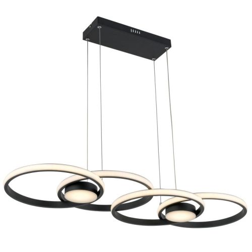 REALITY Audia LED pendant lampAlu.and acrylic and Ironsand black4000K 48W Size:L840*W290*H1100mm