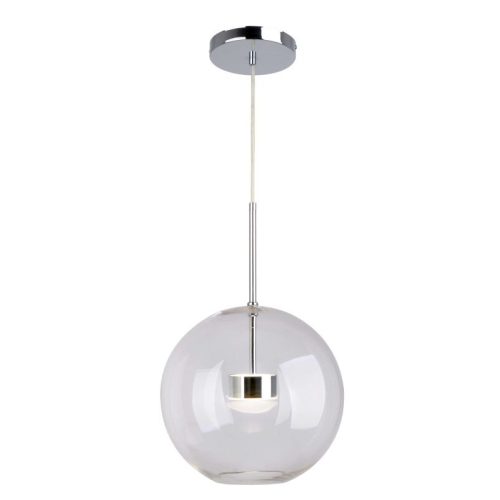 REALITY Multiverse Pendant lamp, Alu+ acrylic + Iron+Glass chrome finishing+clear GlassLED 4000K 10W; 80lm/W;25000hours;CRI≧80;A+Size:D300*H1200CM